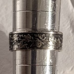 Silver Coin Ring size 8.5